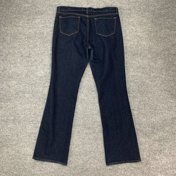 J Brand Bootcut Jeans Womens 32 Dark Denim Mid Rise 5 Pocket Stretch Zip Fly - Picture 3 of 13